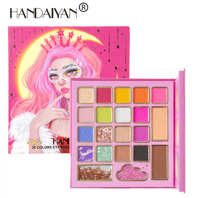 HANDAIYAN Paleta de Sombras de Ojos Mask Queen de 30 Colores