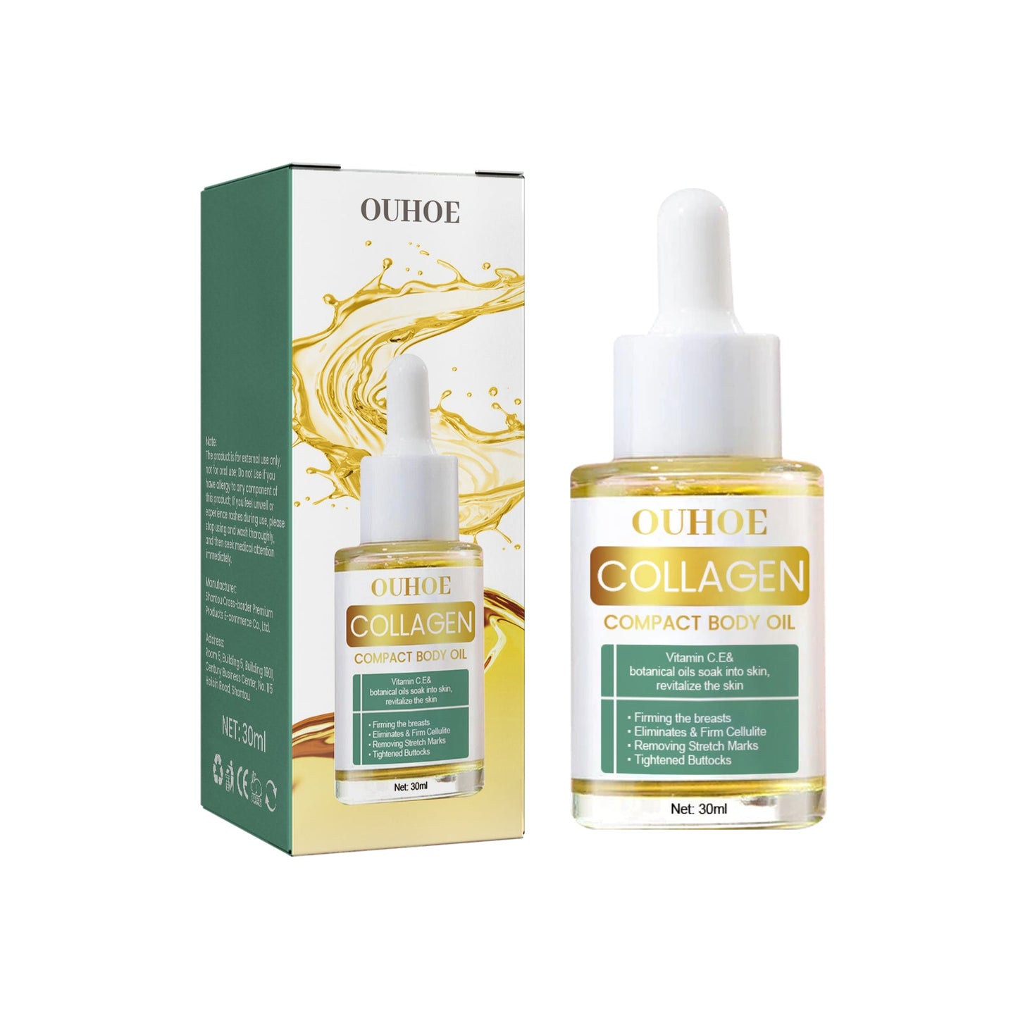 Huile Corporelle Collagène Lift - Traitement de Soins de la Peau Premium