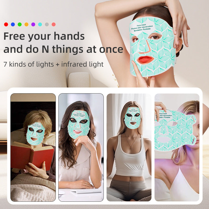Premium LED Facial Mask with Eight Color Photon Spectrum