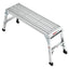 Work Platform Aluminum Portable Bench Folding Ladder ANSI Capacity 225 LBS 40" - Korvel