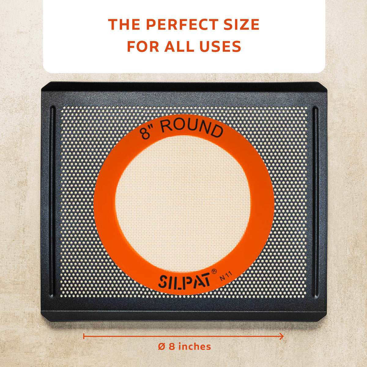 Silpat 8" Round Mat - Korvel