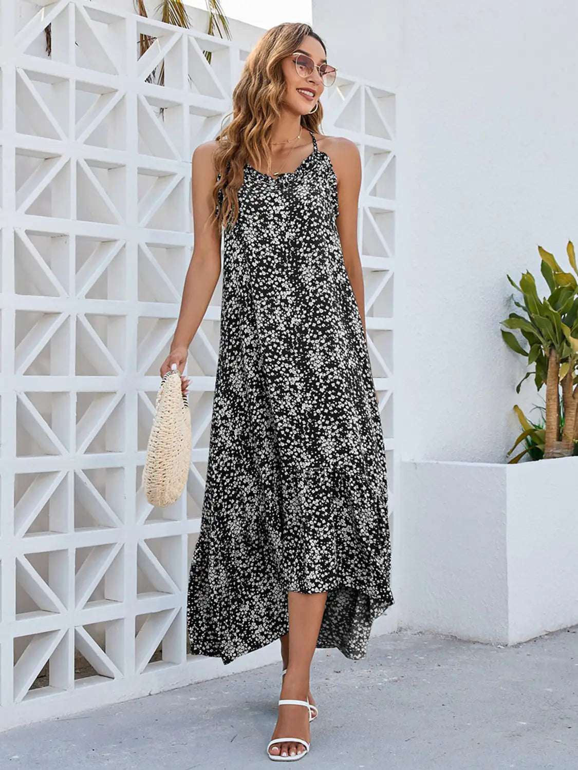 Robe Maxi à Imprimé Floral Ditsy