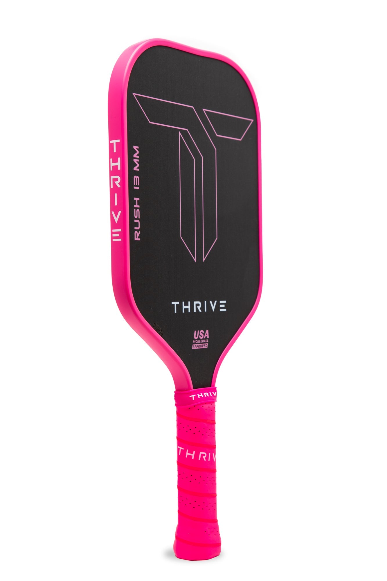 RUSH 13 Pink Singles Paddle - Power Meets Precision with Custom Accessories - Korvel