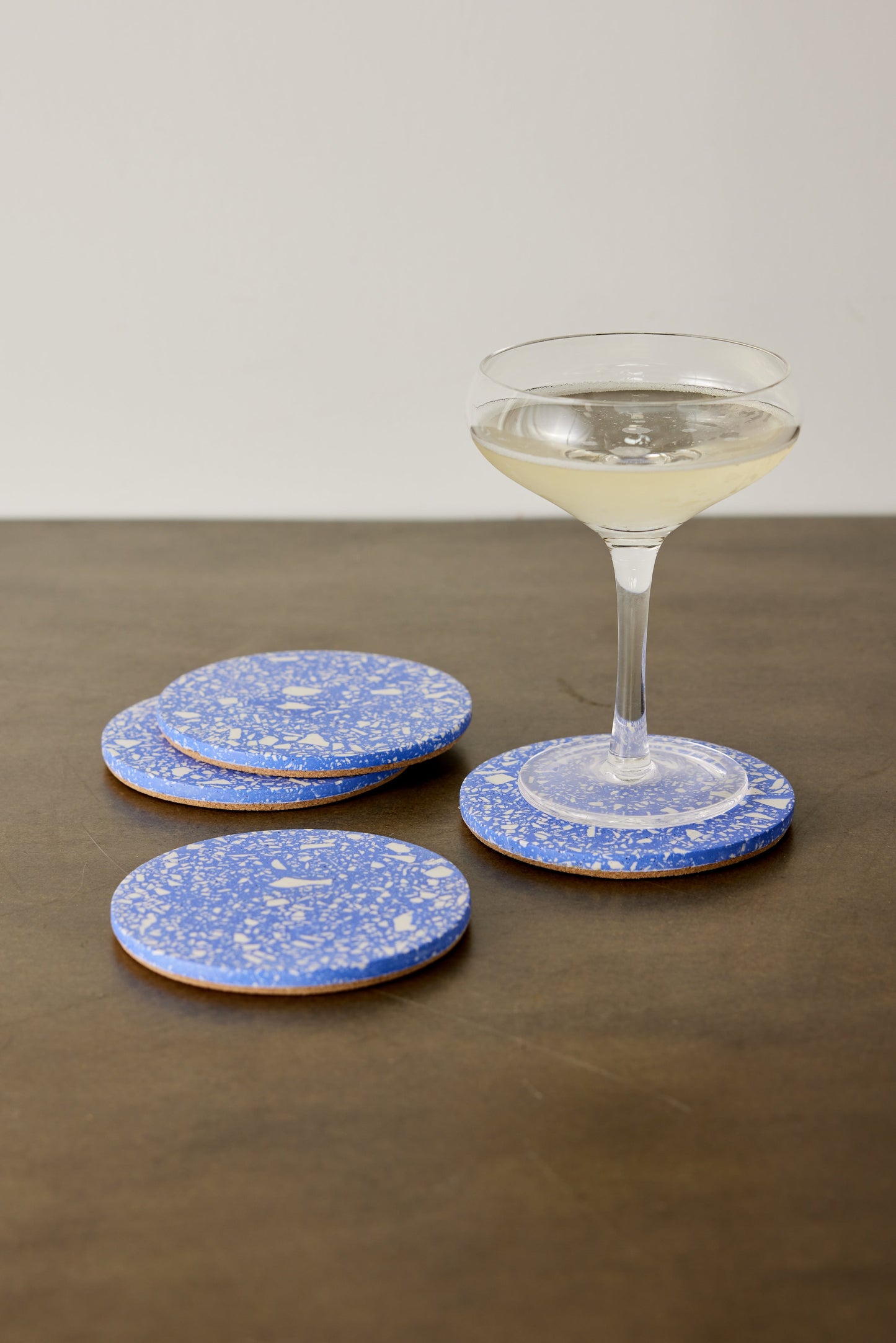 Posavasos de Terrazzo Azul Cobalto - Set de 4