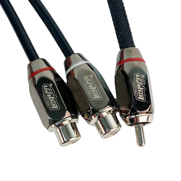Audio Legion ALY-MFF | 1 ft RCA Splitter Cable - 1 Male to 2 Female - Korvel