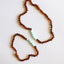 Raw Cognac Baltic Amber & Amazonite Necklace Set