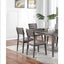 Elegant Set of 2 Dark Brown Dining Chairs with Upholstered Seats
