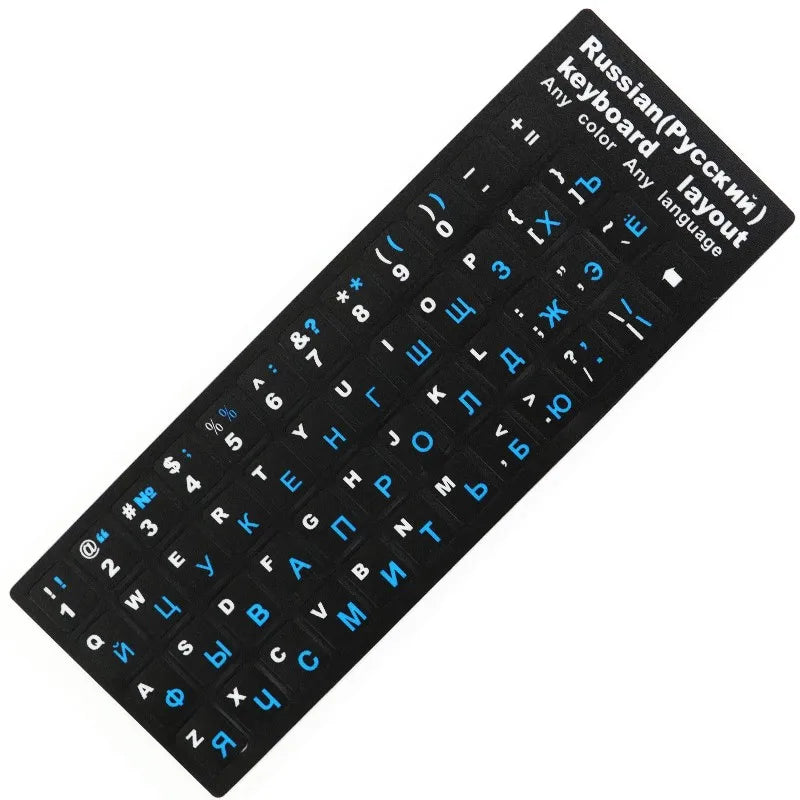 Russian Keyboard Cover Stickers For Mac Book Laptop PC Keyboard Computer Standard Letter Layout Keyboard Covers - Korvel