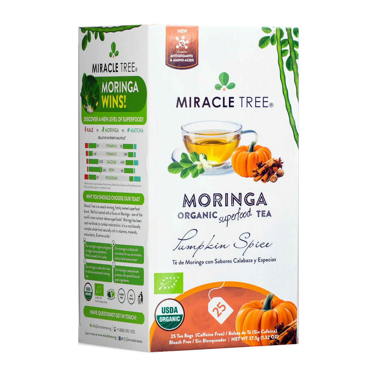Thé Moringa Bio avec Épices de Citrouille