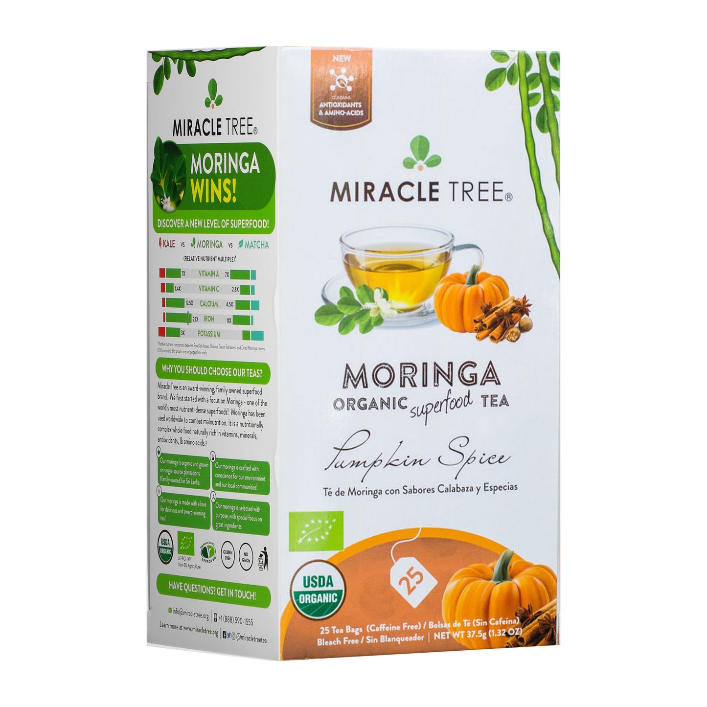 Thé Moringa Bio avec Épices de Citrouille