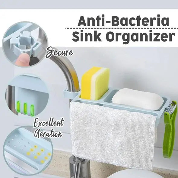 Organisateur de lavabo anti-bactérien premium