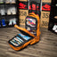 Brown Leather Carry-On Patented Roller Bag