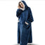Hoodie en Flanelle Super Long pour un Confort Ultime