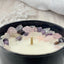 Aquarius Crystal Candle with Amethyst & Rose | 9oz Coconut-Soy Wax - Korvel
