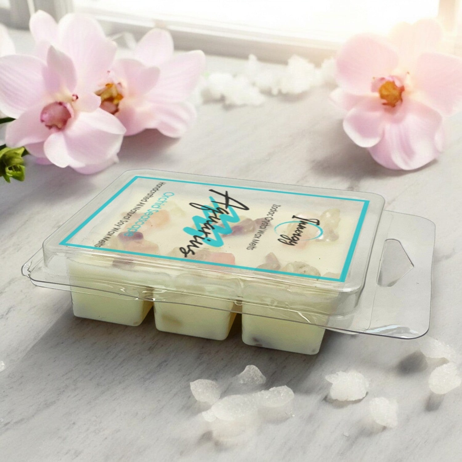 Aquarius Zodiac Crystal-Infused Coconut-Soy Wax Melts - Korvel