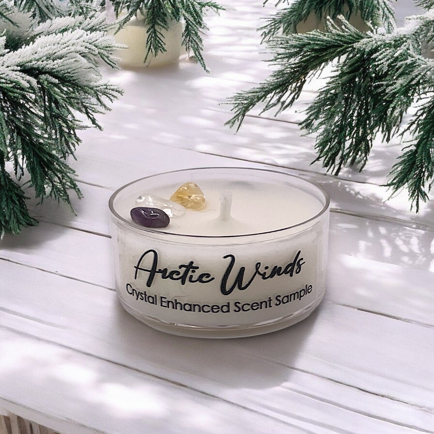 Arctic Breeze, Luxurious Coconut-Soy Wax Tea Light Candle, 1oz - Korvel
