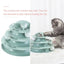 Pista de Juego con Bolas Giratorias de 4 Capas para Gatos