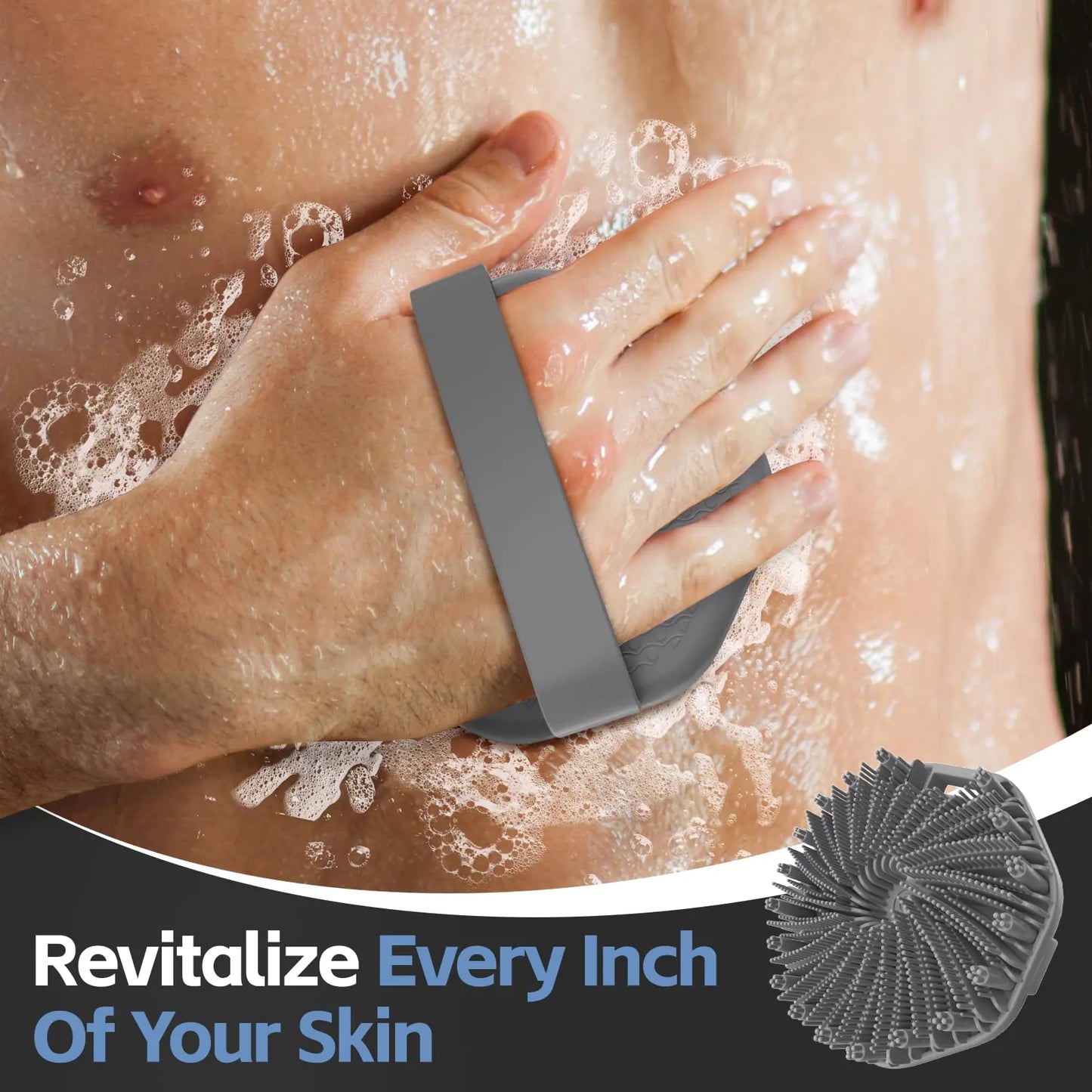 Gant de Bain en Silicone Premium pour une Exfoliation Douce