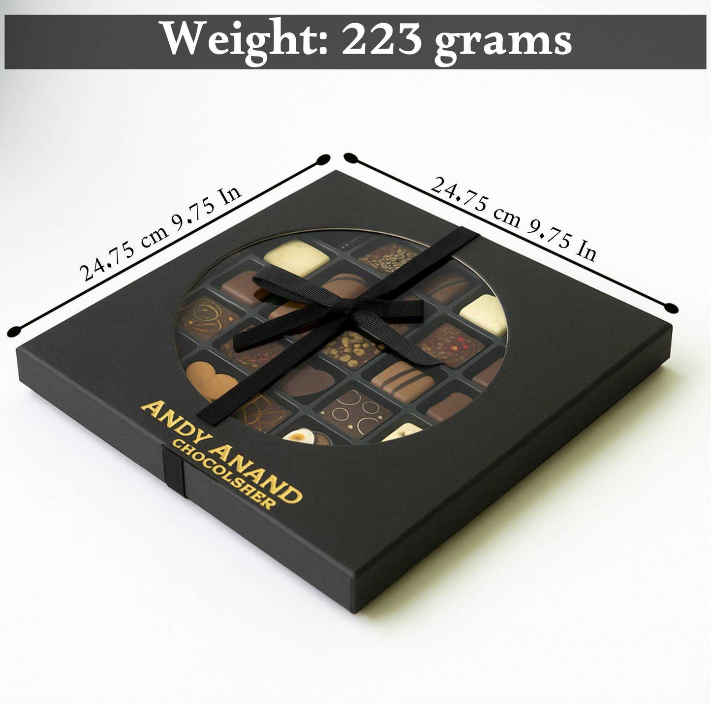 Caja de Regalo de Trufas de Chocolate Belga Andy Anand – Selección Gourmet (25 Pcs)
