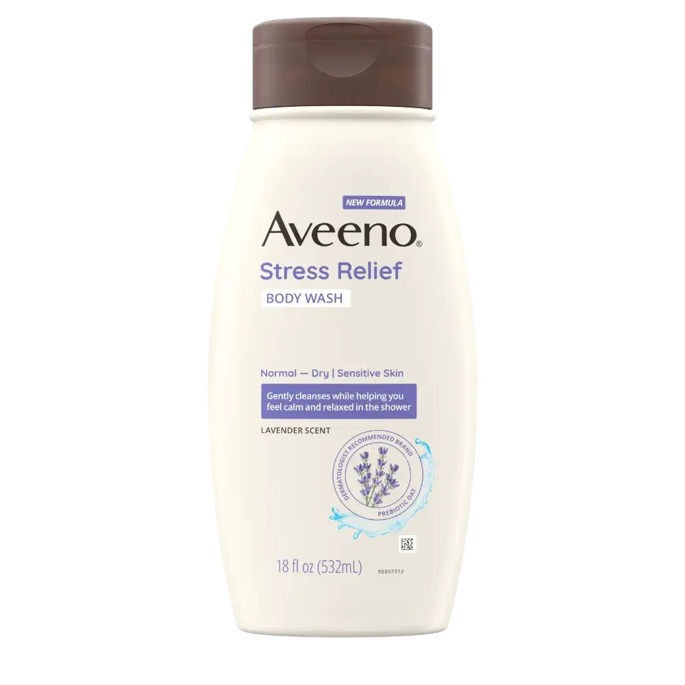 Aveeno Gel de Baño de Avena para Alivio del Estrés con Lavanda 18 oz