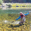 Red Zebra Sakasa Kebari - 6 moscas Tenkara - Talla 12