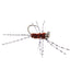 Premium Barbless Pat's Barred Rubber Legs Tungsten Bead Euro Nymph - Set of 6 Size 6 Flies - Korvel