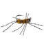 Barbless Pat's Barred Rubber Legs Tungsten Bead Jigged Coffee/Tan Euro Nymph  - Set of 6 Flies Hook Size 6