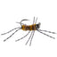 Barbless Pat's Barred Rubber Legs Tungsten Bead Jigged Coffee/Tan Euro Nymph  - Set of 6 Flies Hook Size 6 - Korvel