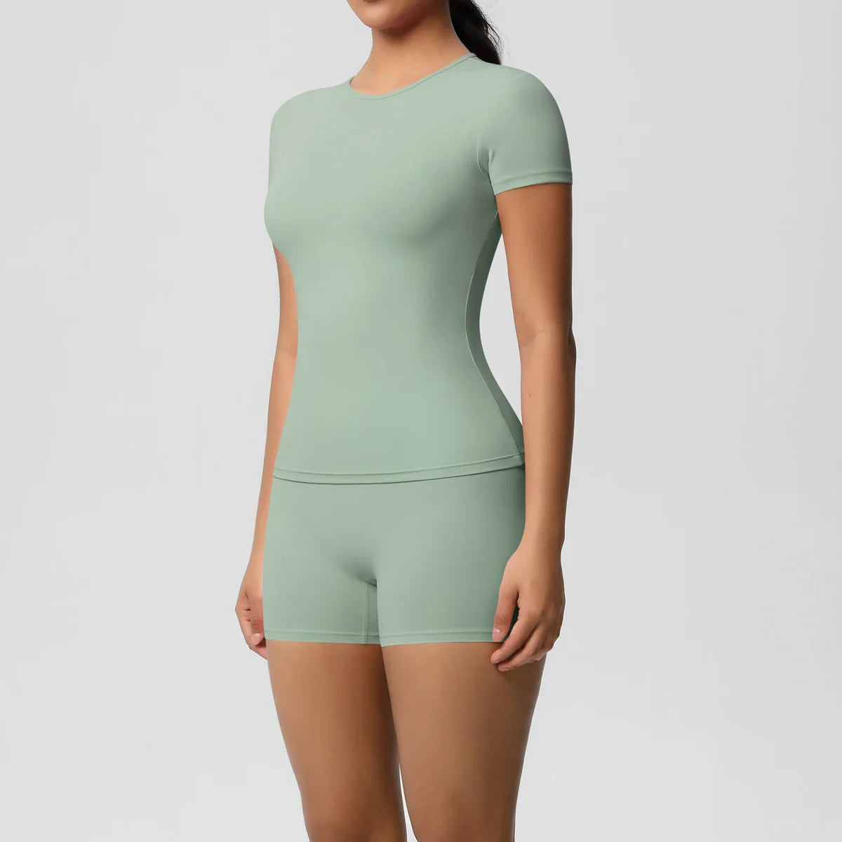Conjunto de Leggings y Top de Gimnasio de Secado Rápido de 2 Piezas