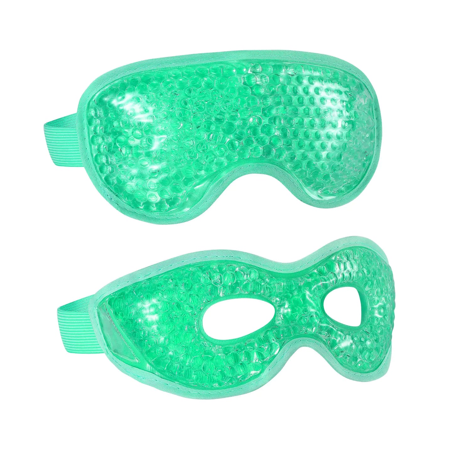Masques pour les yeux en gel réutilisables - Thérapie chaude et froide (2 pièces)
