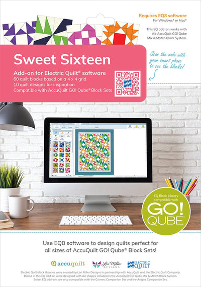 AccuQuilt Sweet Sixteen for EQ8 - Creative Quilting Software
