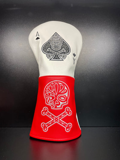 Couvre-club de golf Rebel Skull &amp; Crossbones
