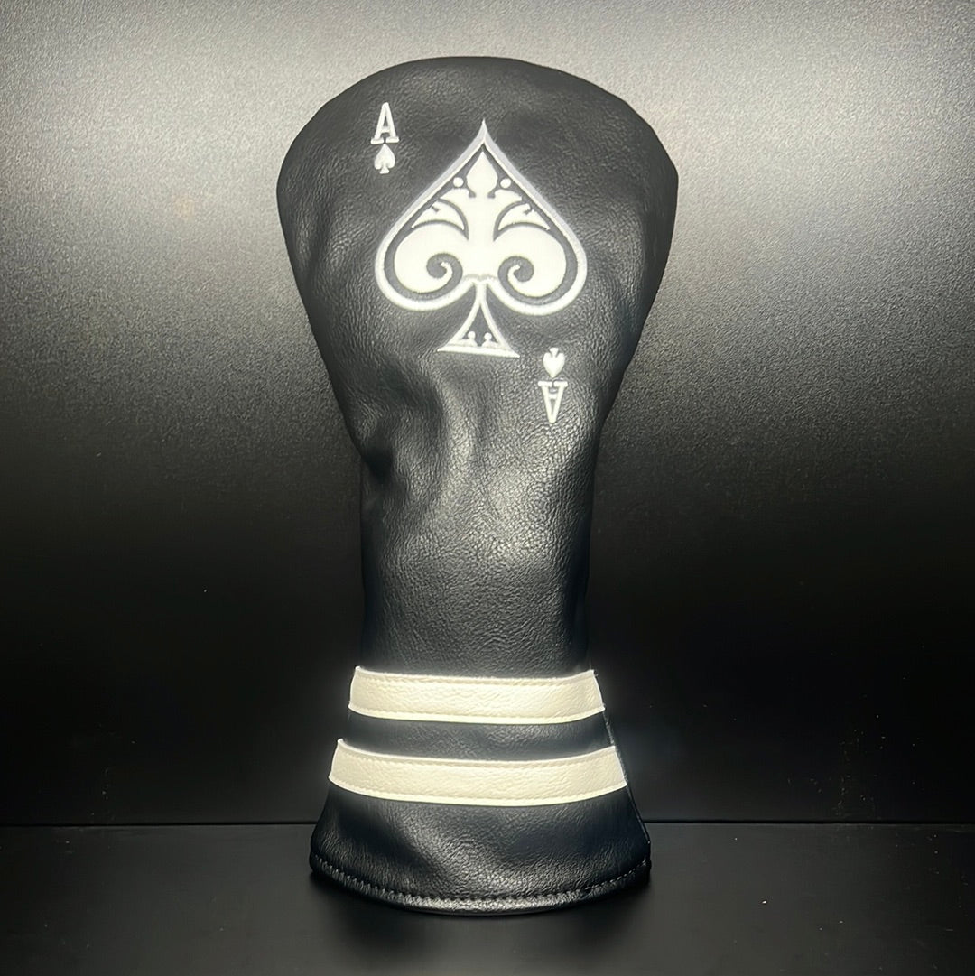Stylish Ace of Spades Golf Club Headcovers