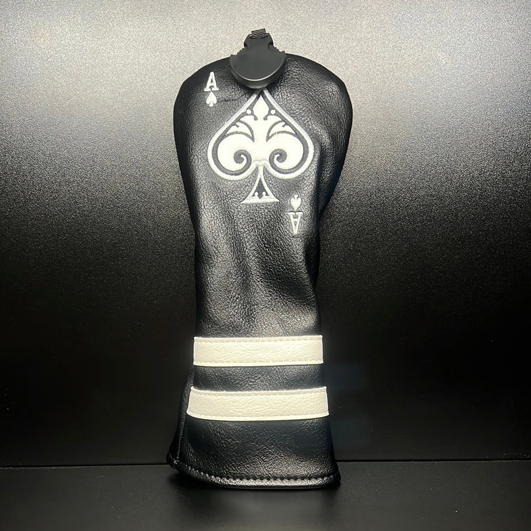 Stylish Ace of Spades Golf Club Headcovers