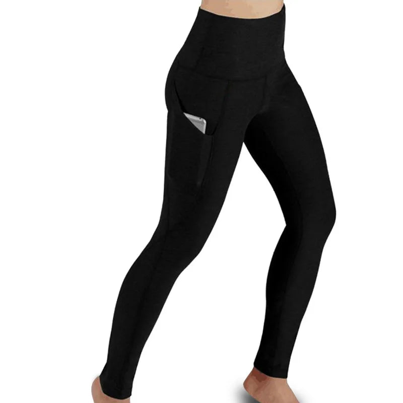 High Waist Elastic Workout Leggings with Tummy Control