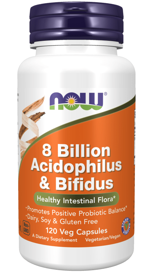 Acidophilus & Bifidus – 8 Billion CFU Probiotic Blend | NOW® Foods