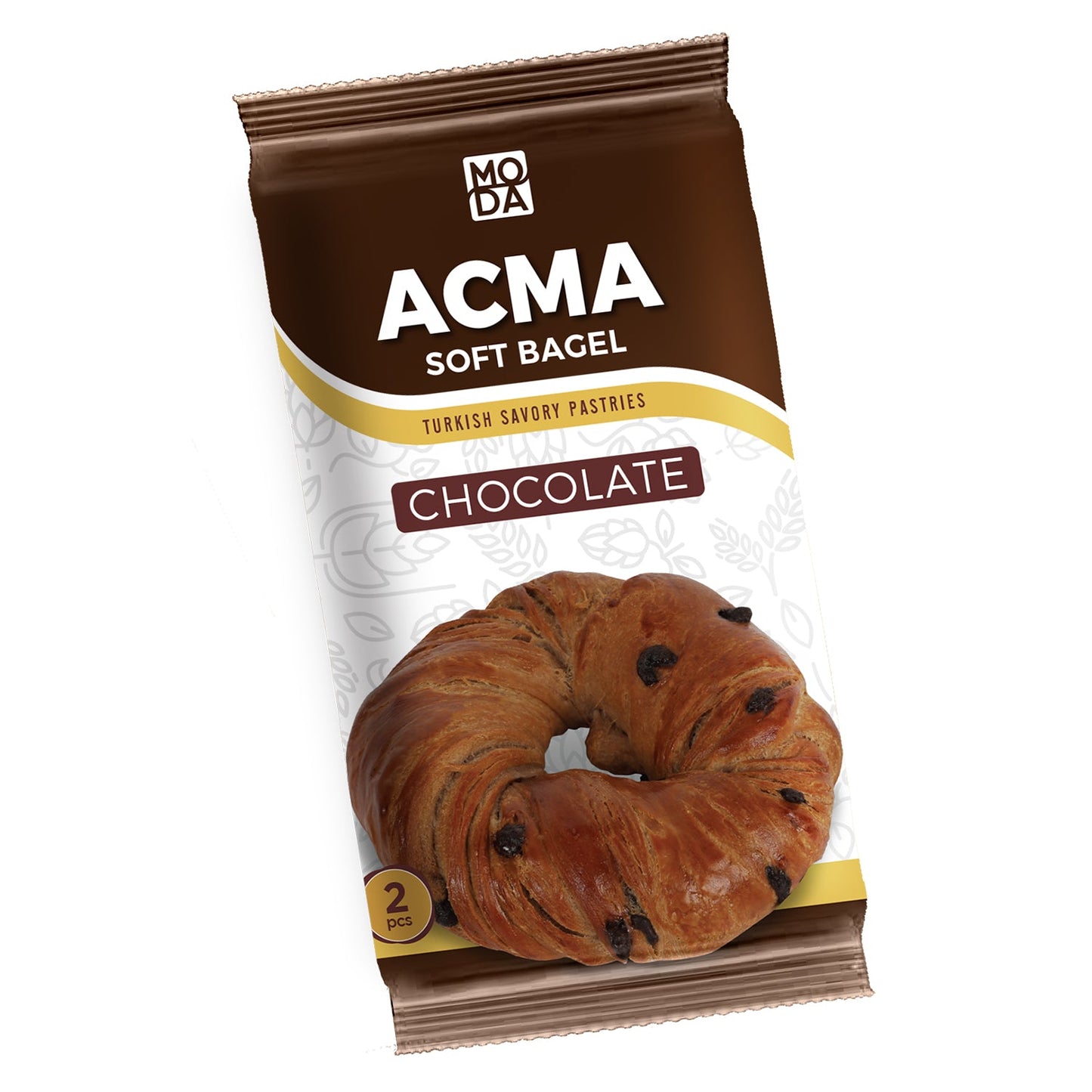 Moda Açma Soft Bagel – Chocolate, 2 pcs (4 oz / 112 g each)