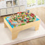 Juego de tren de madera de 84 piezas con mesa reversible