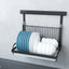 Étagère de rangement de cuisine en acier inoxydable sans perçage