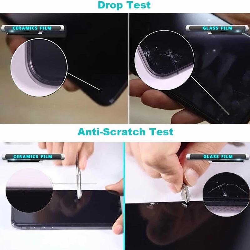 Verre Protecteur Céramique 3PCS 100D pour Modèles d'iPhone