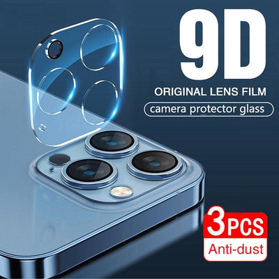 9D Tempered Glass Camera Lens Protector for iPhone