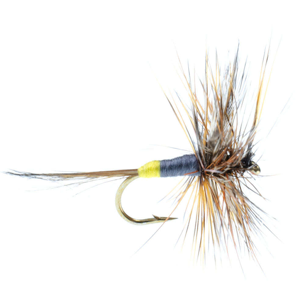 Adams Classic Female Dry Fly - 12 Premium Size 16 Flies - Korvel