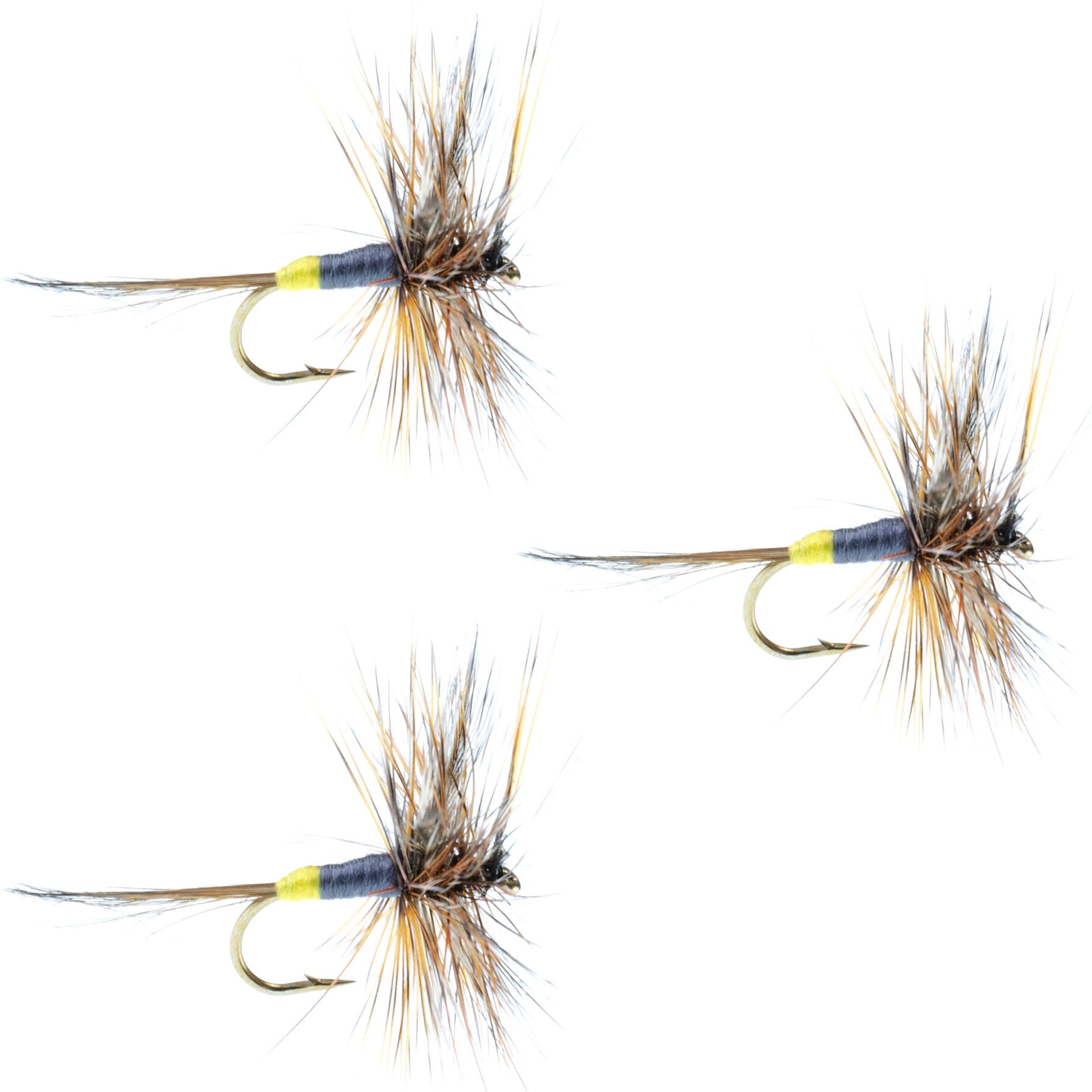 Adams Female Classic Dry Fly - Size 14 (3 Pack) - Korvel