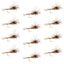 Adams Parachute Classic Dry Fly - 12 Flies Hook Size 12 - Korvel