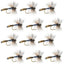 Adams Wulff Classic Dry Fly - 12 Premium Size 14 Flies - Korvel