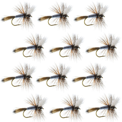 Adams Wulff Classic Dry Fly - 12 Premium Size 14 Flies - Korvel