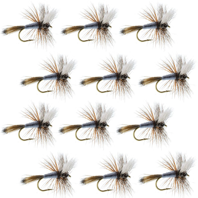 Adams Wulff Classic Dry Fly - 12 Premium Size 12 Flies - Korvel