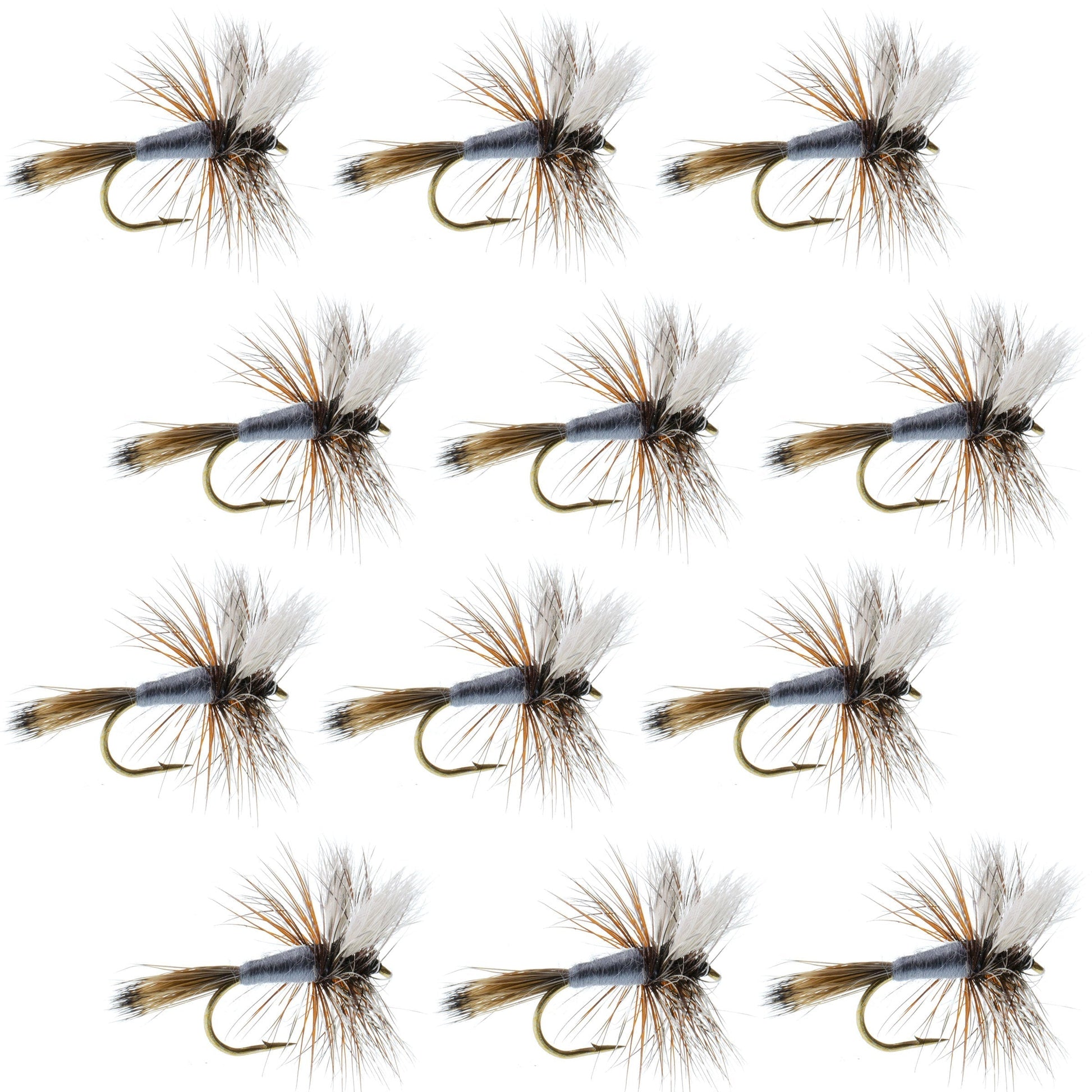 Adams Wulff Classic Dry Fly - 12 Pack, Size 12 Hooks - Korvel