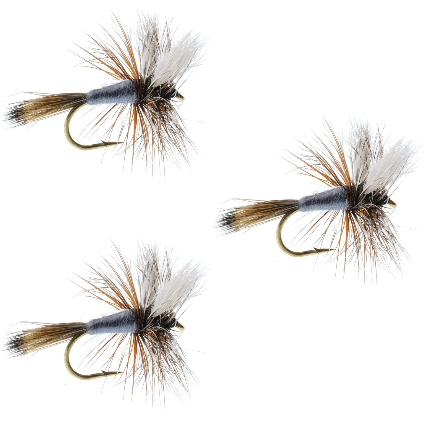 Adams Wulff Classic Dry Fly - Size 8 (3 Pack) - Korvel