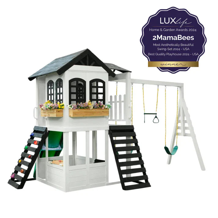 2MamaBees Reign Two Story Swing Set - Korvel